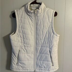 DKNY Women's Ivory Quilted Vest